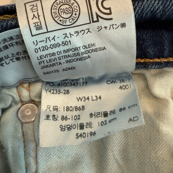 Levi 513 Mens Jeans 34x34 - Picture 6 of 6